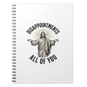 Disappointments All Of You Vintage Religious Shirt Notebook