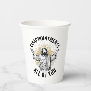 Disappointments All Of You Vintage Religious Shirt Paper Cups