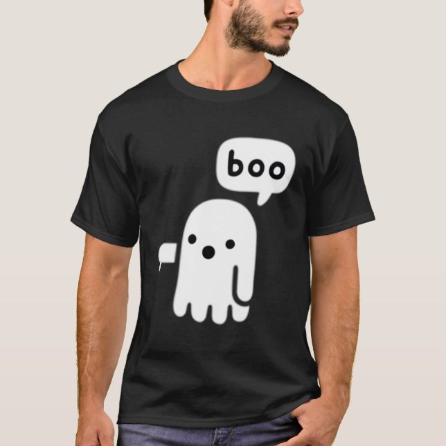 Disapproving Ghost Boo T-Shirt (Front)