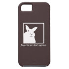 Disapproving Rabbits iPhone 5 Case Brown