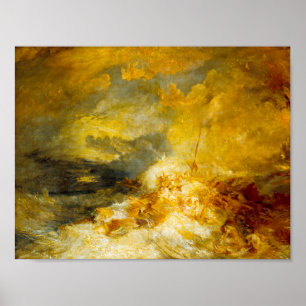 Disaster at Sea by J. M. W. Turner Poster