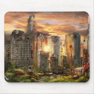 Disaster - Chicago, IL - Gotta walk the dog Mouse Pad