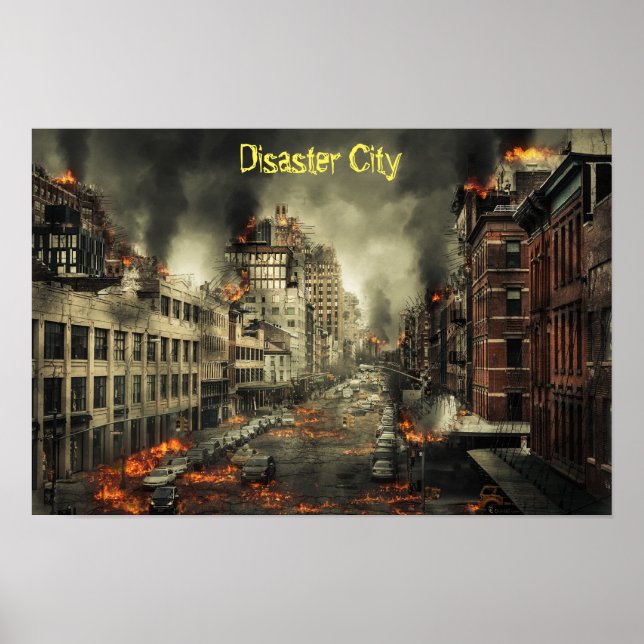Disaster City Burning Poster (Front)
