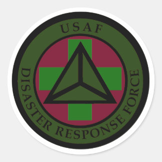 Disaster Response Force (Woodland Camo) Sticker