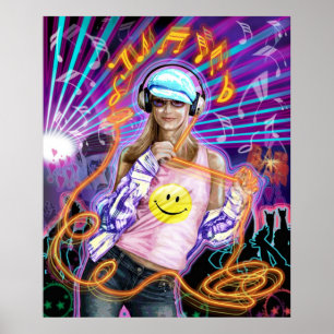 DISC GIRL POSTER