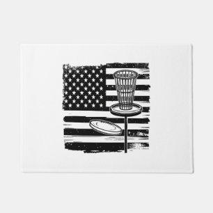 Disc Golf American Flag Doormat