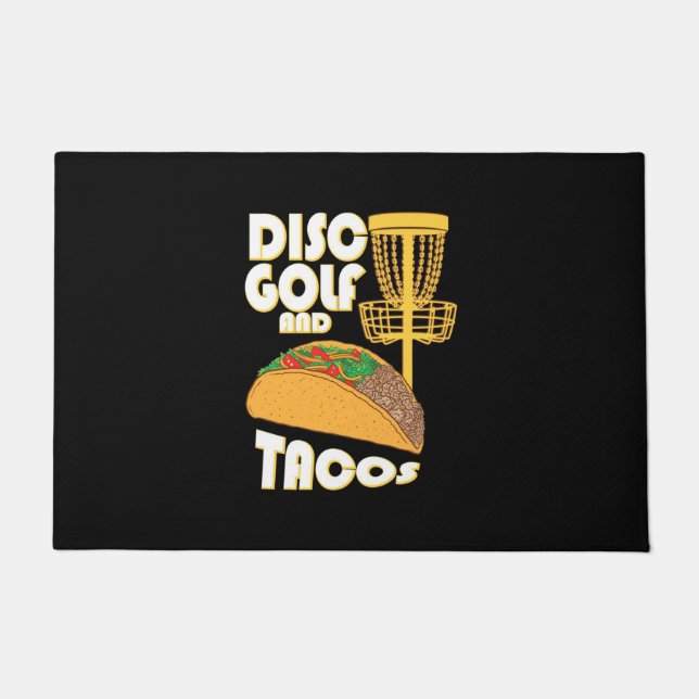 Disc Golf And Tacos Doormat (Front)