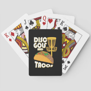 Disc Golf And Tacos Playing Cards