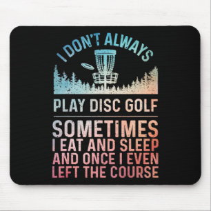 Disc Golf Art For Men Women Disc Golf Player Disc  Mouse Pad