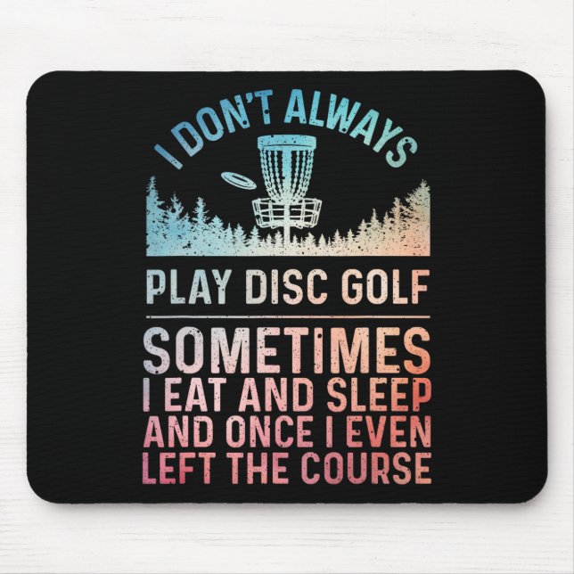 Disc Golf Art For Men Women Disc Golf Player Disc  Mouse Pad (Front)