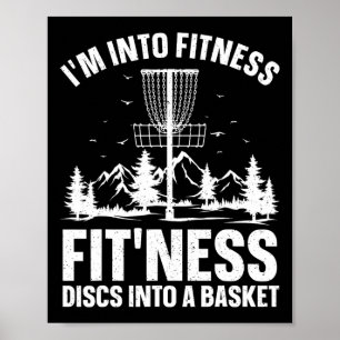 Disc Golf Art For Men Women Disc Golfer Player Dis Poster