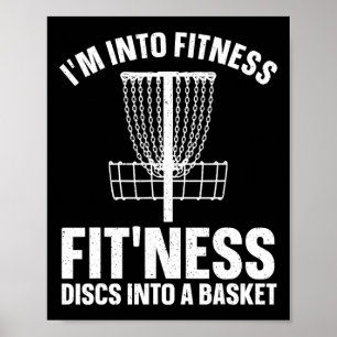 Disc Golf Art For Men Women Disc Golfer Player Dis Poster