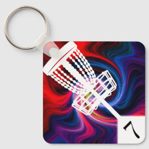 Disc Golf Bag Tag Key Ring