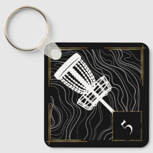 Disc Golf Bag Tag Key Ring