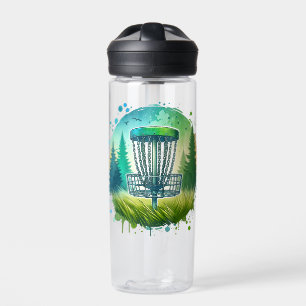 Disc Golf Basket   Best Dad by Par Water Bottle