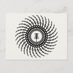 Disc Golf Basket Chains Postcard
