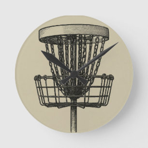 disc golf basket clock
