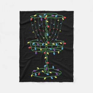 Disc Golf Basket Cool Disc Golf Frisbee Golfer Xma Fleece Blanket