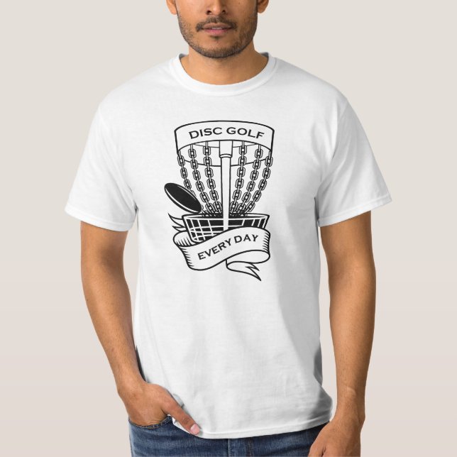Disc Golf Basket – Cool Style | Players T-Shirt (Front)