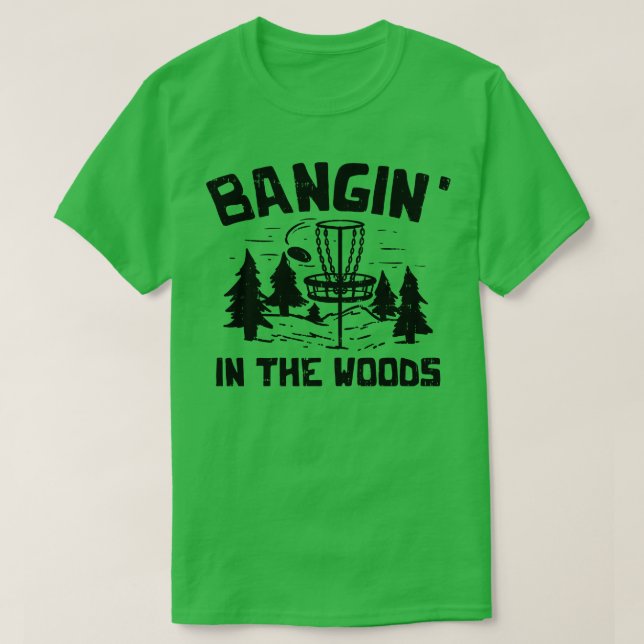 Disc Golf Basket Gift T-Shirt (Design Front)