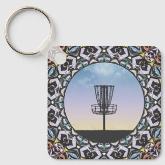 Disc Golf Basket Key Ring