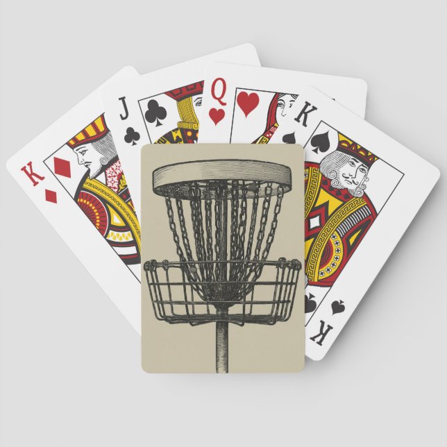 disc golf basket playing cards (Back)