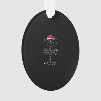 Disc Golf Basket Santa Disc Golf Frisbee Golfer Ornament