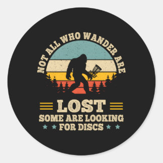 Disc Golf Bigfoo Disc Golf Classic Round Sticker