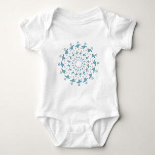 Disc Golf Bird Baby Bodysuit