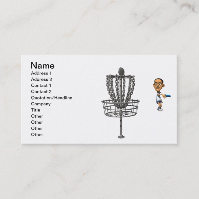 Disc Golf Business Card (Front)