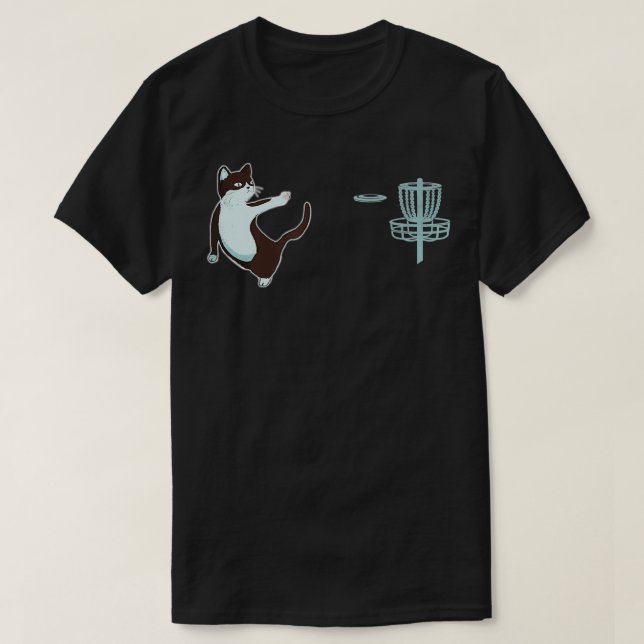 Disc Golf Cat  T-Shirt (Design Front)