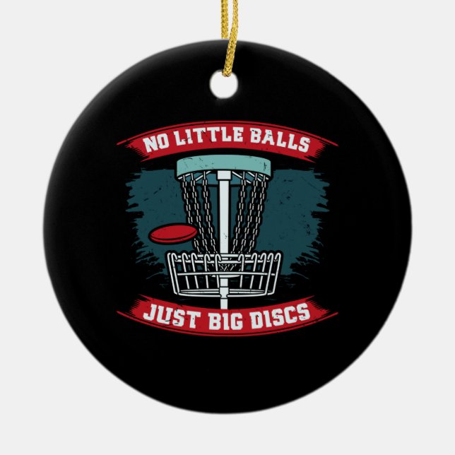 Disc Golf Ceramic Tree Decoration (Front)