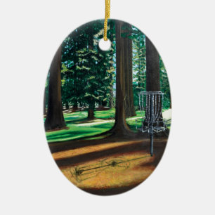 DISC GOLF CERAMIC TREE DECORATION