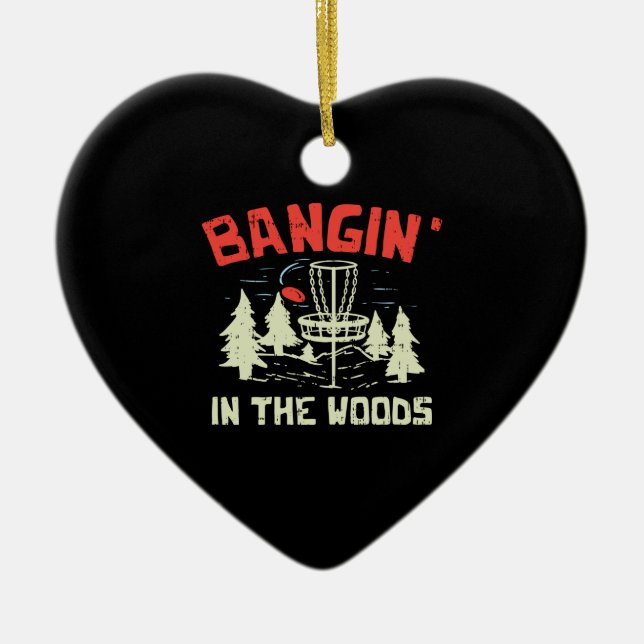 Disc Golf Ceramic Tree Decoration (Front)