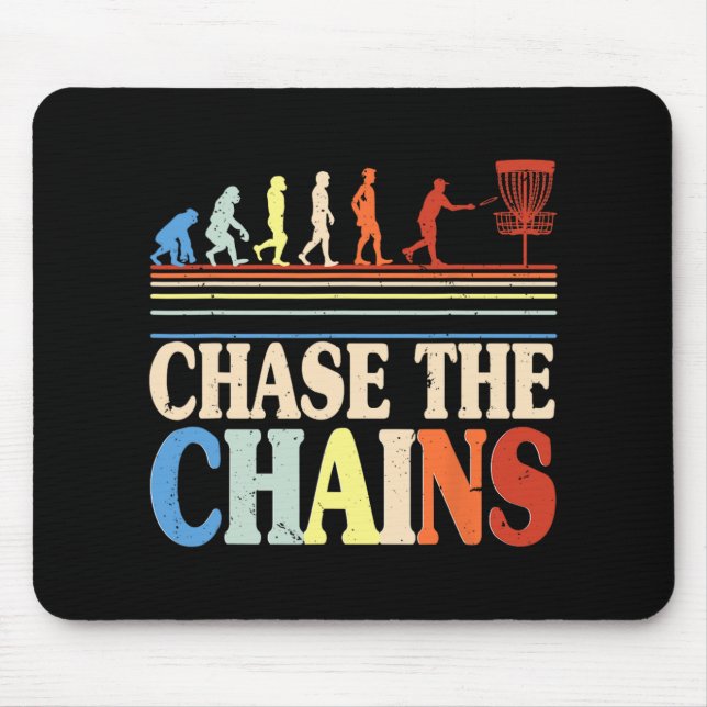 Disc Golf Chase The Chains  Mouse Pad (Front)