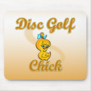 Disc Golf Chick  Mouse Pad