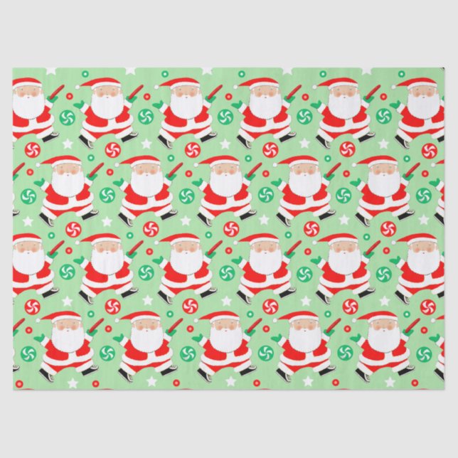 Disc Golf Christmas Holiday Gift Tissue Paper (Front)