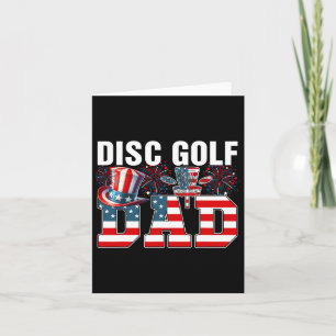 Disc Golf Dad 4th Of July Costume Player Matching Card