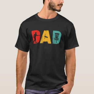 Disc Golf Dad Vintage Father's Day Sports Disc Gol T-Shirt