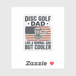 Disc Golf Dad Vintage Flag Funny Shirt Design_1