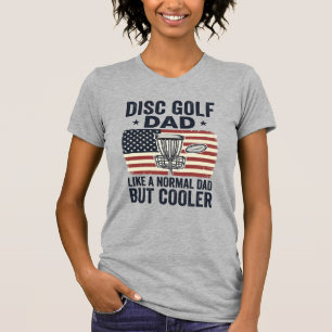 Disc Golf Dad Vintage Flag Funny Shirt Design_1