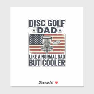 Disc Golf Dad Vintage Flag Funny Shirt Design_1