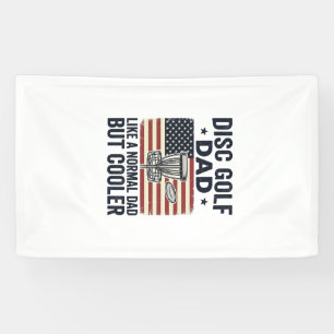 Disc Golf Dad Vintage Flag Funny Shirt Design_1 Banner