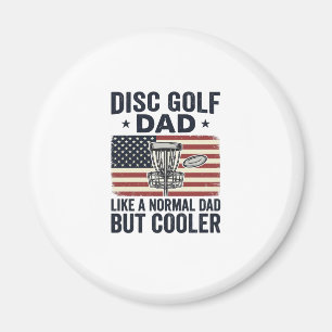 Disc Golf Dad Vintage Flag Funny Shirt Design_1 Magnet