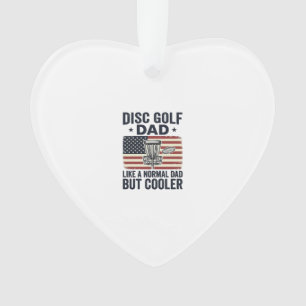 Disc Golf Dad Vintage Flag Funny Shirt Design_1 Ornament
