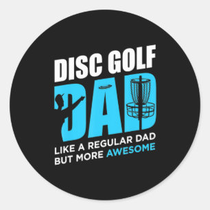 Disc Golf Daddy Classic Round Sticker