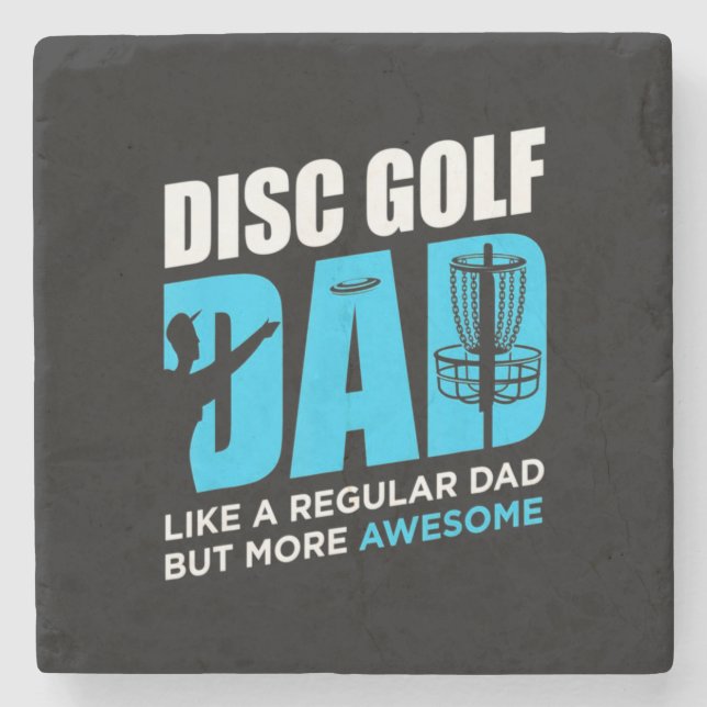 Disc Golf Daddy Stone Coaster (Front)