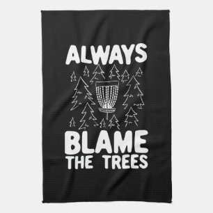 Disc Golf Disc Basket Gift Tea Towel