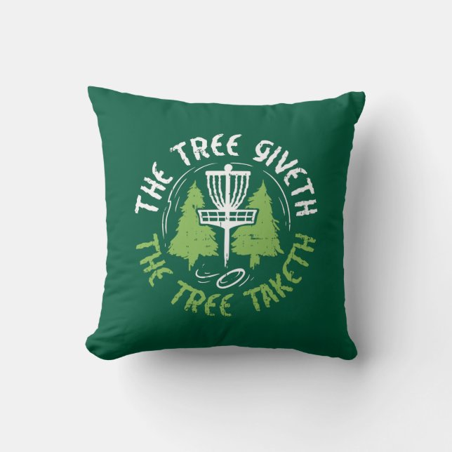 Disc Golf Disc Golf Player Gift Cushion (Front)