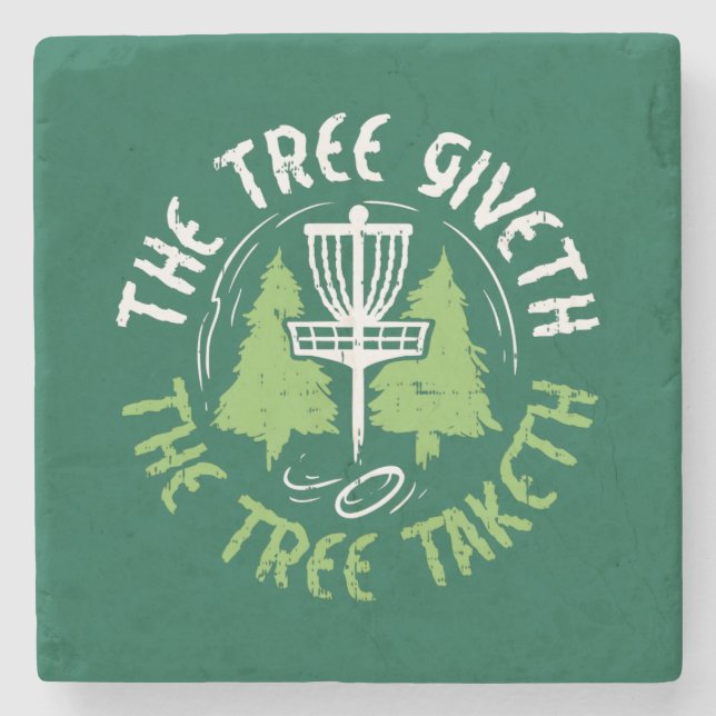 Disc Golf Disc Golf Player Gift Stone Coaster (Front)